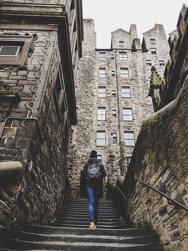 Edinburgh Architektur - Treppensteigen